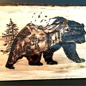 SOLD Hand Wood Burned Art